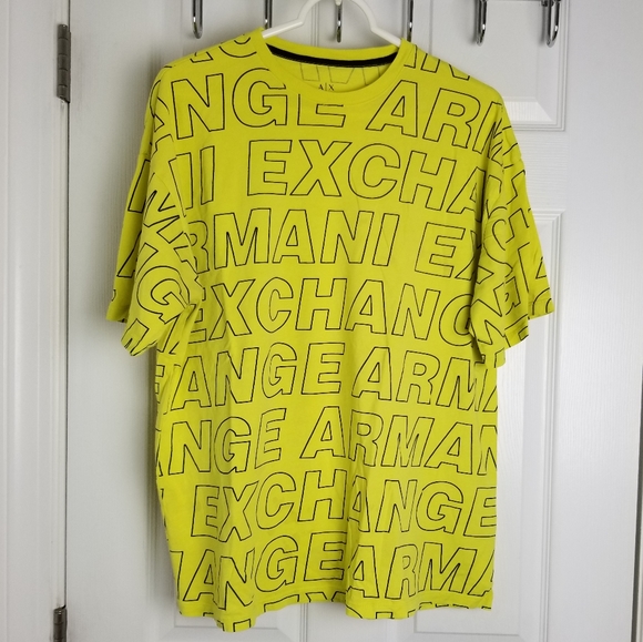 armani yellow t shirt